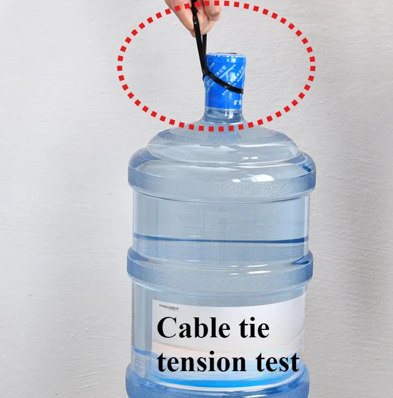 Car Nylon Tie Wrap Cable Fixed Fastener Clips  Strap Self-Locking Nylon Cable Ties Car Hose Fastening Zip