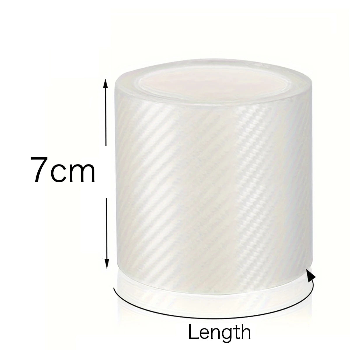 Carbon Fiber Car Door Edge Bumper Protector 3D Sticker Tape Wrap Transparent Anti-Scratch Film Vehicle Protect  Waterproof Body