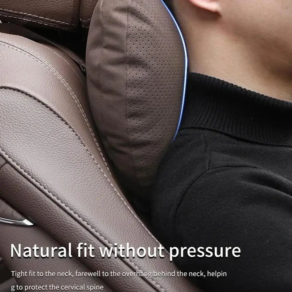 Car Seat Headrest Neck Pillow Wear Resistant Breathable Headrest Simple Installation Universal Car Head Waist Support Pillow