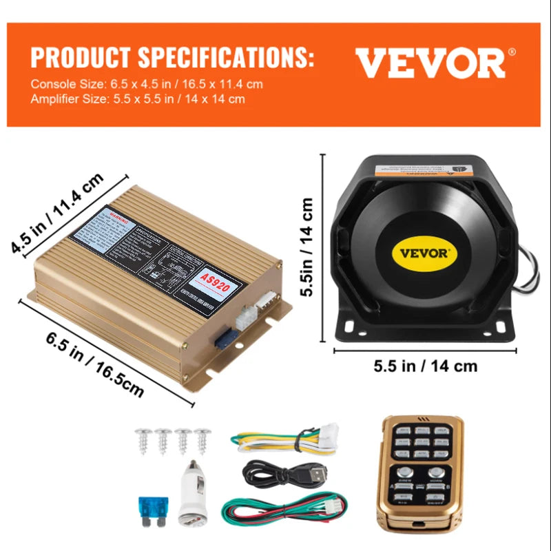 200W police car ambulance alarm, car mounted loudspeaker, whistle horn, wireless multi tone remote control, raised sound for res