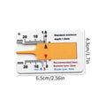 0-20MM Tyre Tread Depth Depthometer Gauge Caliper Plastic Tread Ruler Car Wheel Tire depth gauge Tire Wheel Measure Tool