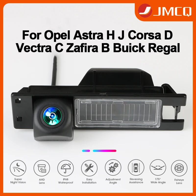 JMCQ AHD 1080P 175° Car Rear Camera Fisheye Lens With Bracket For Opel Astra H J Corsa D Meriva A Vectra C Zafira Insignia