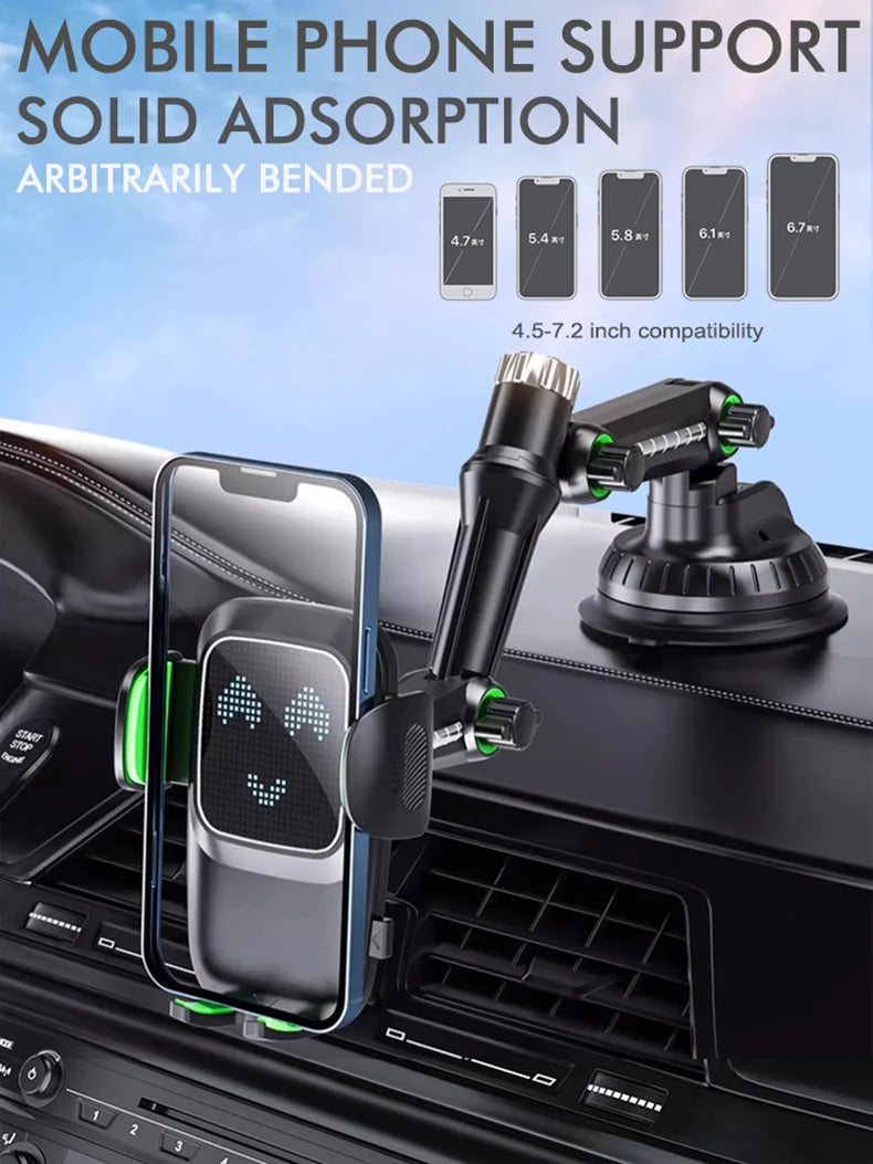 Suction Cup Phone Holder Windshield/Dashboard/Window Universal Suction Cup Car Phone Holder Mount with Sticky Gel Pad Compatib