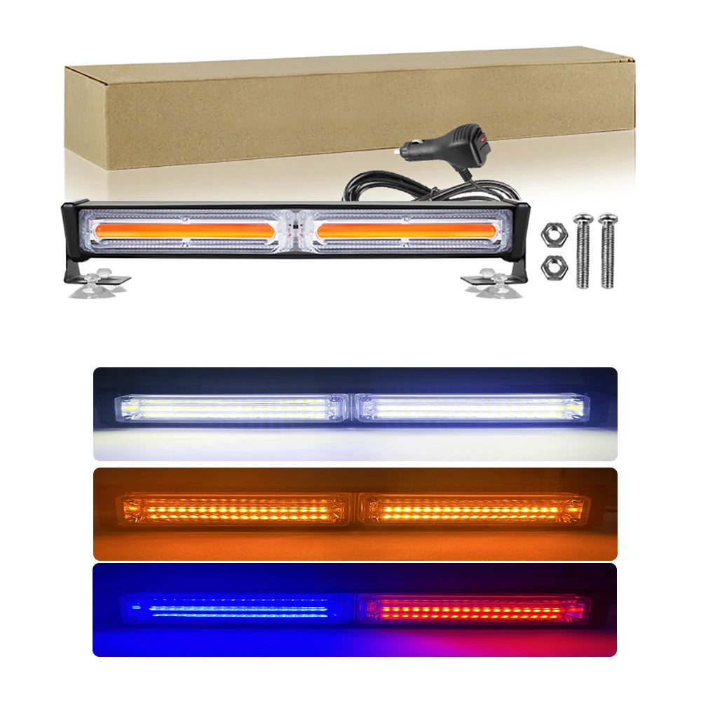 New LED Strip Lamp Competitive Price Led Barra 4wd Flash Light Bar Slim Concave Lens Bar Strobe Light with Bracket