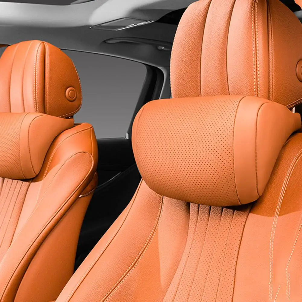 1/2Pcs 3D Car Neck Pillow Car Seat Headrest Pillow Auto Memory Cotton Protector Cushion For Universal Travel Car Head Support