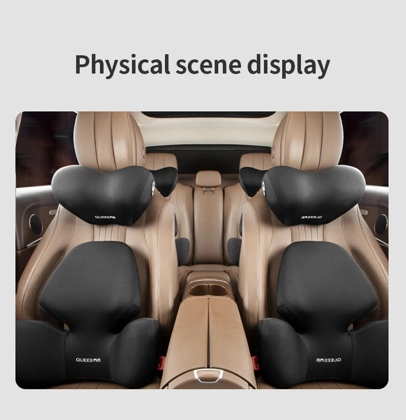 Update Car Lumbar Support Pillow Auto Neck Pillow Waist Support Removable Washable Backrest Universal Vehicle Cushion