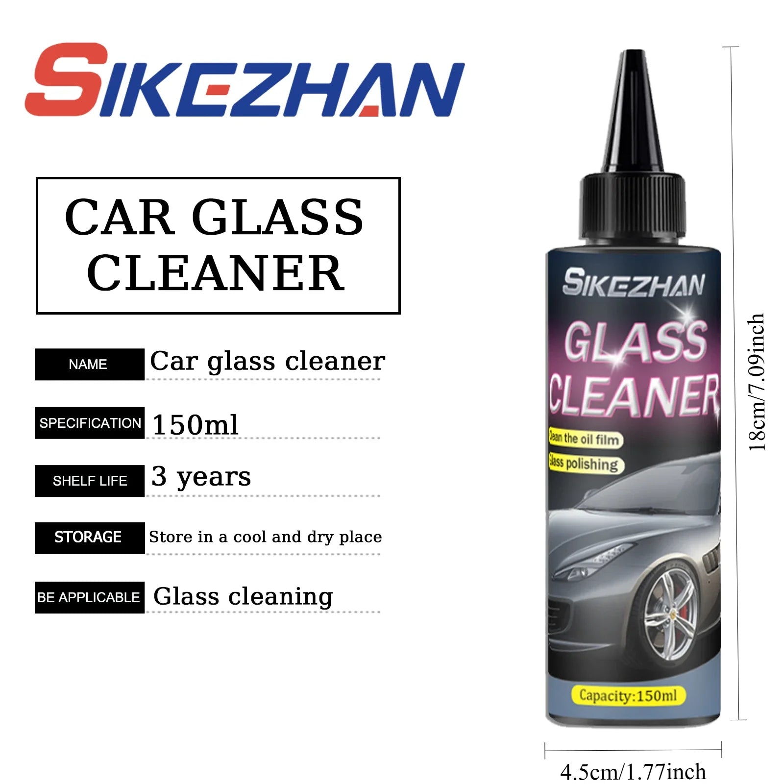 Car Glass Coating Ceramic Coating Nano Crystal Coating Car Windows Polishing Scratch Resistance Glass Waterproof Dustproof Agent