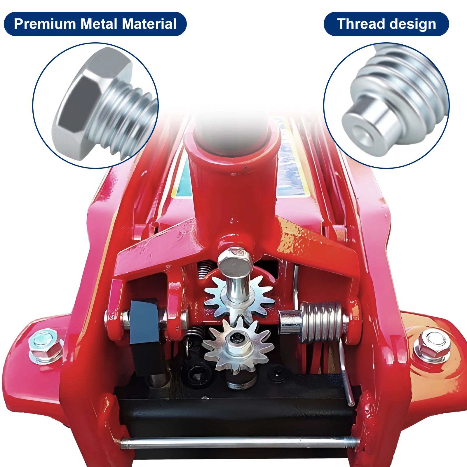 Floor Jack Handle Bolts for 3 Ton 4 Ton Hydraulic Floor Jacks, Horizontal Car Jack Top Handle Screws Essential Floor Jack Parts