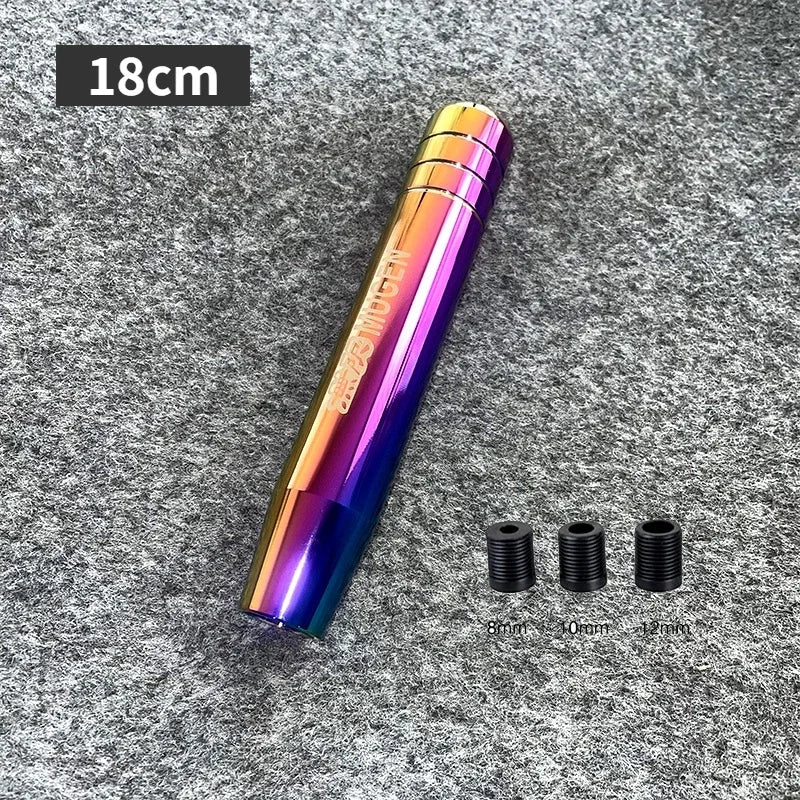 Universal Auto JDM 18cm Length Aluminum Gear Shift Knob Racing Car Shift Gear Knob MUGEN