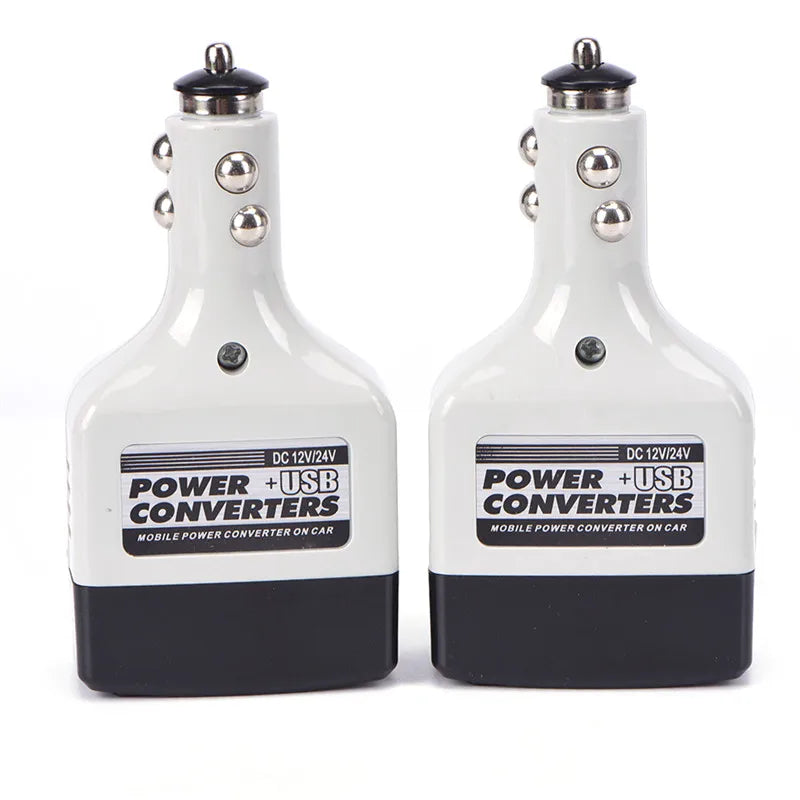 1PC DC 12/24 V to AC 220 V/USB 6 V Car Power Inverter Adapter Mobile Auto Power Car Charger Converter With USB Interface