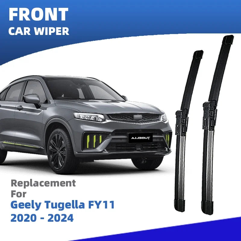 LHD Front Windshield Wiper Blades For Geely Tugella FY11 2020 2021 2022 2023 2024 2pc Windscreen Window Brushes Accessories