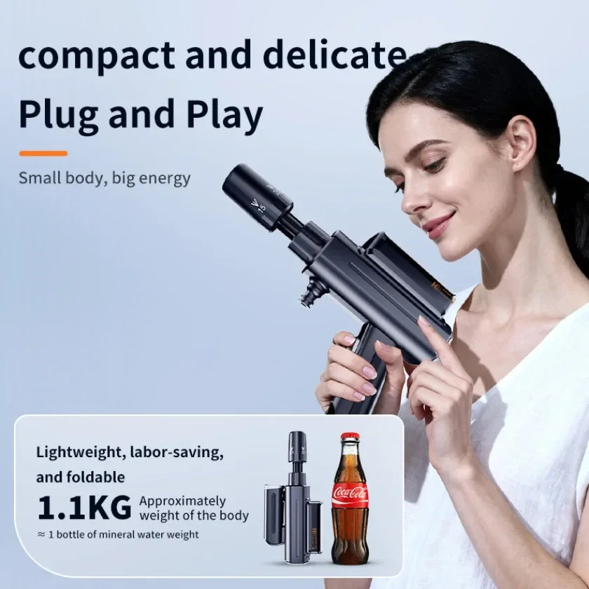 Foldable Electric High Pressure Wireless Car Washer Water Gun 1.71Mpa Self Priming Sustain 4000mAh For Auto Home Garden Cleaning