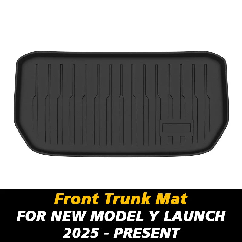For New Tesla Model Y Launch 2025+ Juniper TPE Floor Mat & Cargo Liner All Weather Trunk Mats Floor Liner Seat Backrest Mats