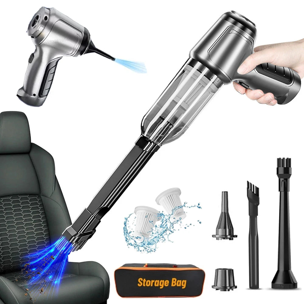 Portable Car Vacuum Cleaner Powerful Wireless Car Vacuum Cleaner 95000PA Strong Suction Handheld Vehicle Vacuum Cleaner for Car