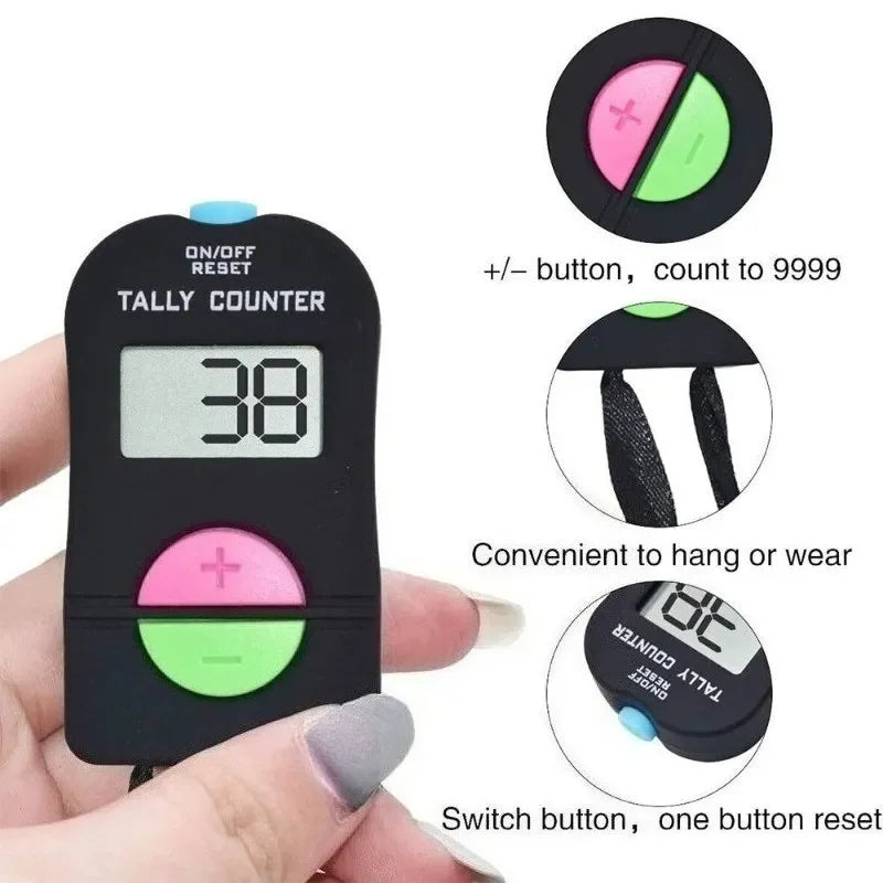 1/3/5/10 PCS Lightweight Golf Score Stroke Mini Clicker Digital Counter Electronic Counter 6.3x3.4x1.5cm