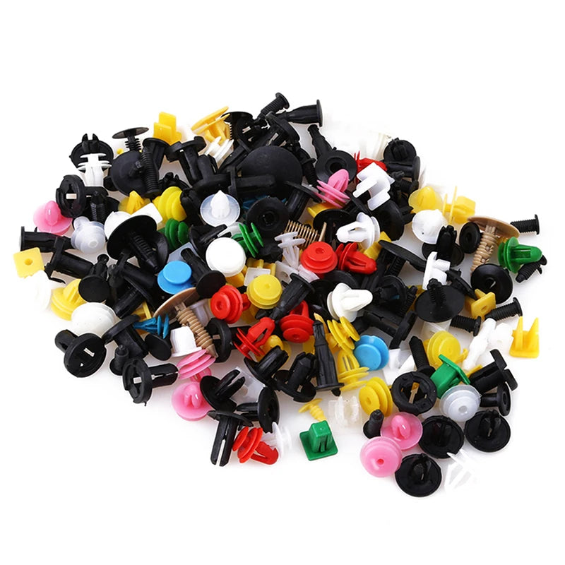 200/500 Pcs Car Clips Fastener Screws Bumper Interior Decoration Auto Nylon Random Mixing Universal Accessories