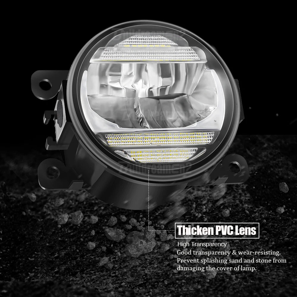 2IN1 Car Canbus LED Fog Light Accessories with Daytime Running Lamp DRL H11 For Citroen Jumper Jumpy 290 295 2015-2024