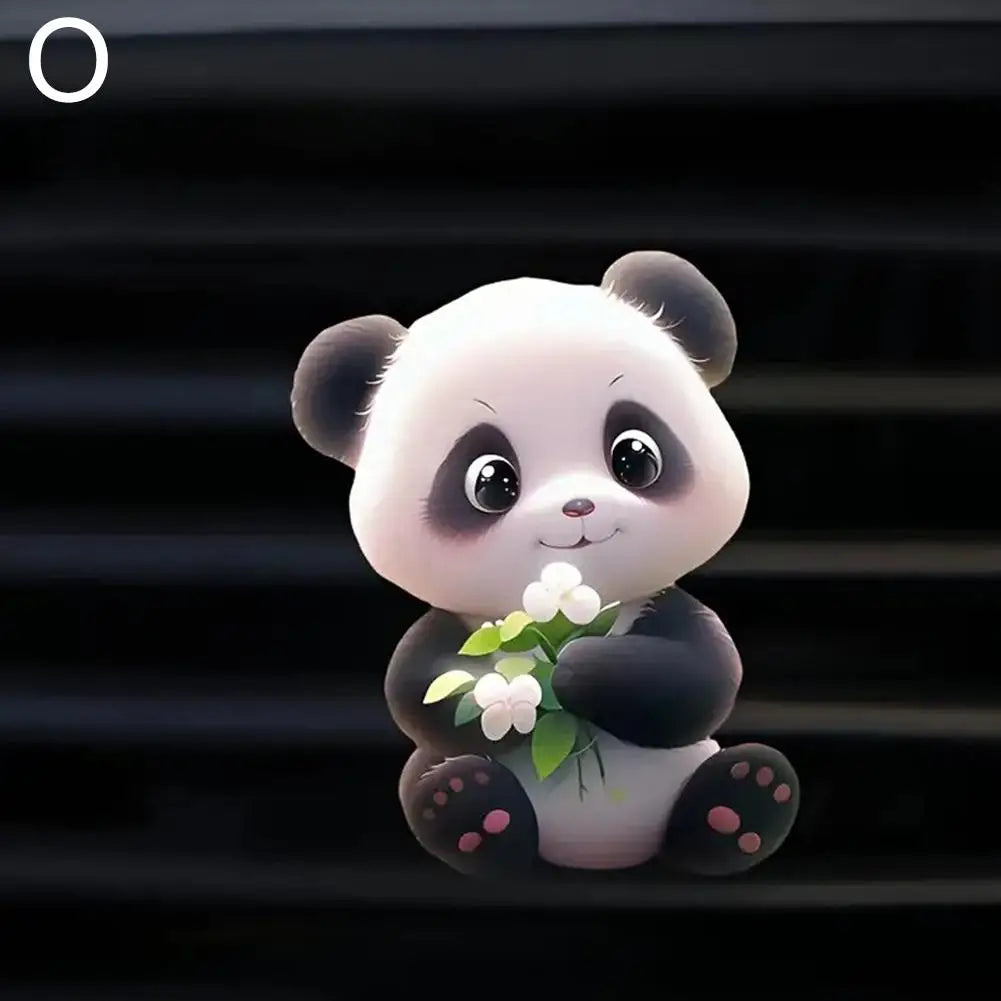 Cute Cartoon 2D Kitten Ventilation Clip Car Air Freshener Car Air Conditioner Air Outlet Aroma Diffuser Auto Interior Decoration