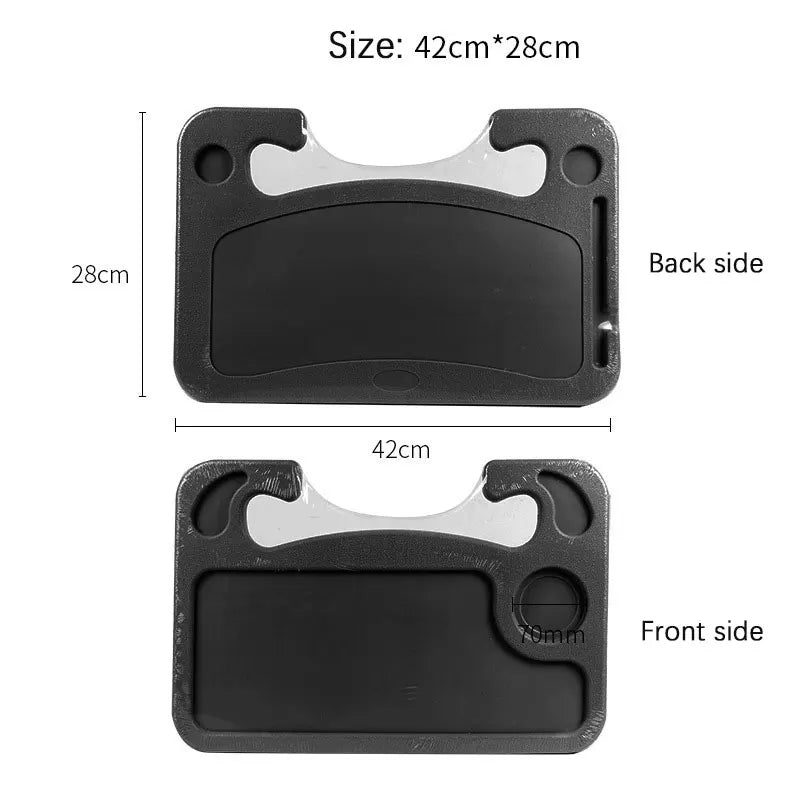 Portable Car Laptop Computer Desk Mount Stand Eat Work Bracket Drink Food Coffee Tray Board Car Steering Wheel Dining Table