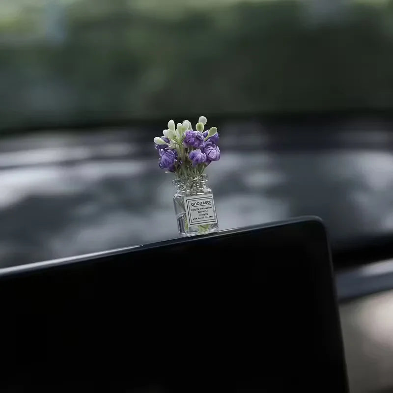 1pc exquisite simulation miniature flower POTS, for desktop decoration, DIY handicrafts, car decoration