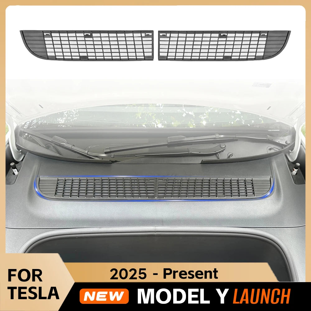 For Tesla Model Y Juniper 2025 Insect-proof Net Front Trunk Anti Insect Dust Proof Inner Vent Grille Air Inlet Protective Cover