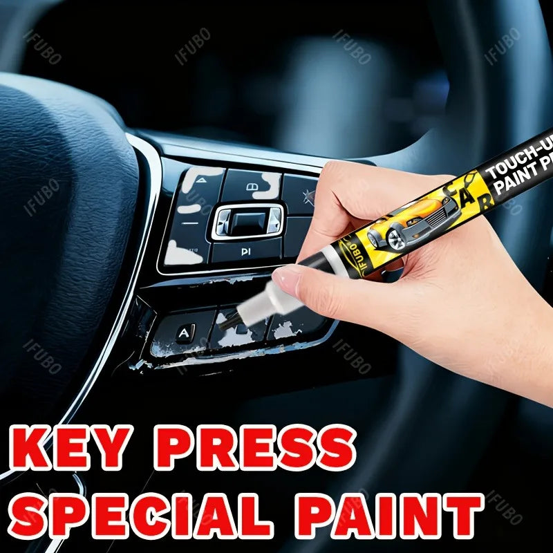 IFUBO Pro Car Paint Repair Pen: One-Step Black Plastic Touch-Up for Interior/Exterior Scratch Removal