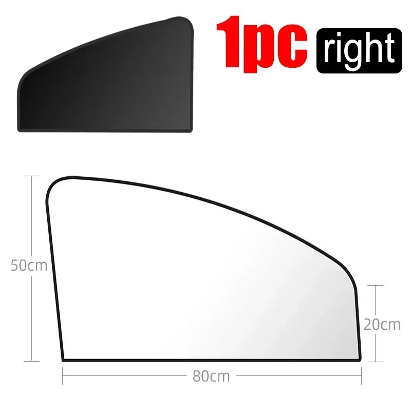 New Magnetic Car Sunshade Cover Summer UV Protection Side Rear Window Curtain Black Mesh Sun Shade Cover Auto Car Accessories