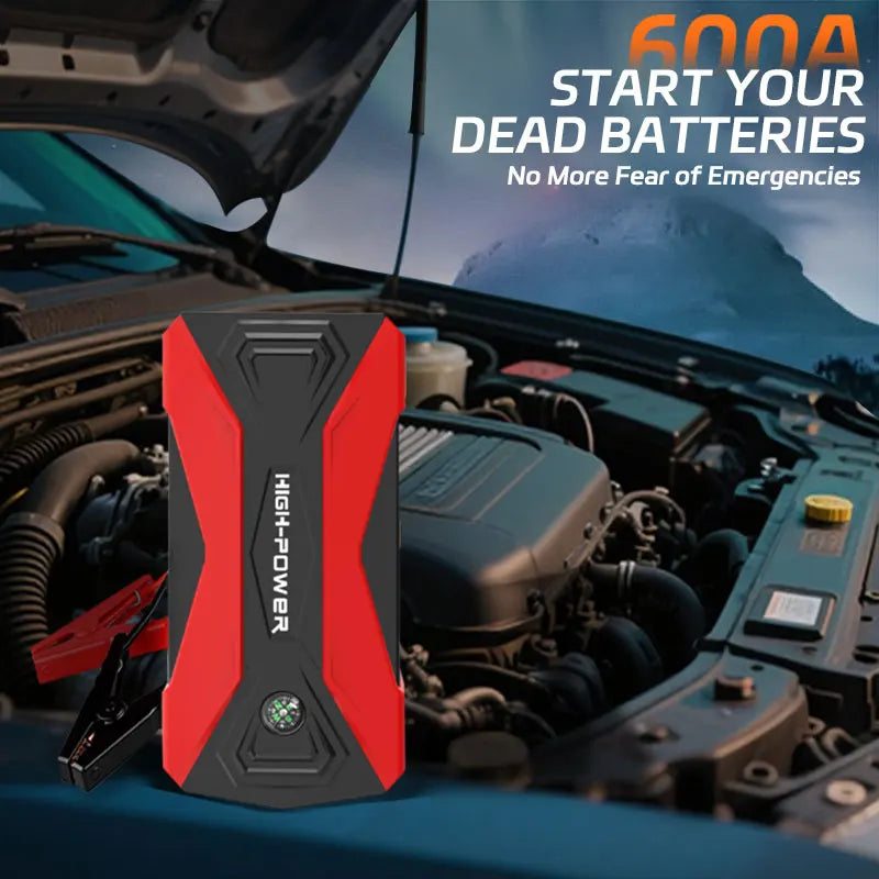 60000mAh Car Jump Starter 600A Starting Device Portable Power Bank Battery Starter Launcher For Car Booster Articles