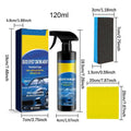 Car Coating Spray 120ml Refurbish Agent Polish Spray Glass Cleaner Scratch Wax Waterless Wash for Exterior Paint Motorcycle