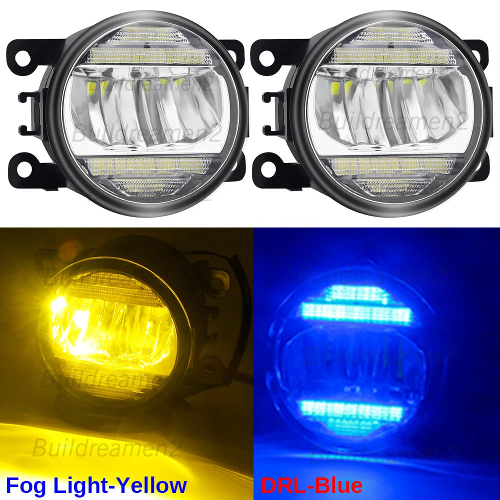 2IN1 Car Canbus LED Fog Light Accessories with Daytime Running Lamp DRL H11 For Citroen Jumper Jumpy 290 295 2015-2024