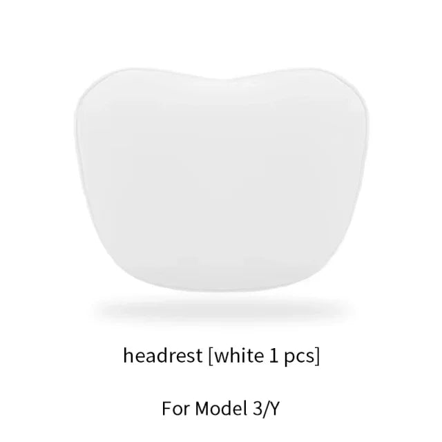 For Tesla Model 3 Y Car Neck Pillow Protective Lumbar Back Support Flocking High-Quality Headrest Lumbar Car Accessories