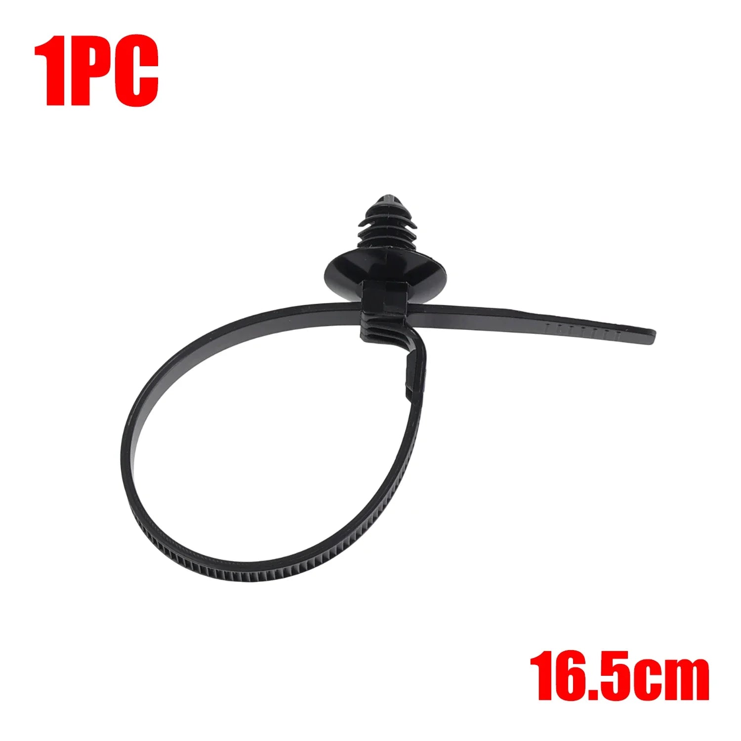 1-40Pcs Car Nylon Threaded Head Harness Cable Ties Multi-purpose Nylon Black Cable Thrust Clip Organize The Line Auto Accessorie