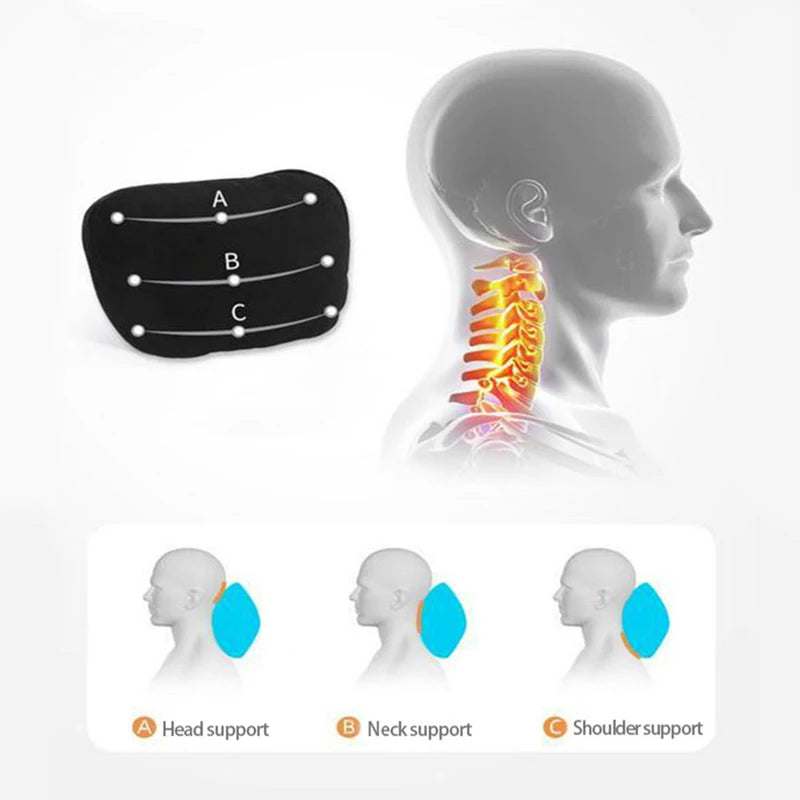 For Tesla Model 3 Y Car Neck Pillow Protective Lumbar Back Support Flocking High-Quality Headrest Lumbar Car Accessories
