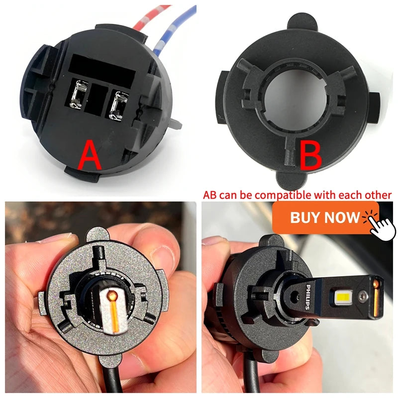 Philips Ultinon Rally 3551 LED H4 H7 H11 HB3/4 H18 H19 HIR2 Car Headlight 6500K White Max Power 100W Max Lumen 9000lm LED Bulb