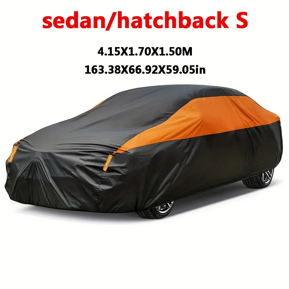 Car Covers Outdoor Waterproof Sun Rain Snow Protection UV Auto Cover Universal SUV/Sedan 190T Car Protective Full Covers