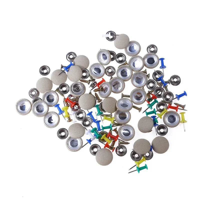 10/30/60Pcs Car Interior Roof Buckles Headliner Ceiling Cloth Fixing Screw Care Fabric Buckle Rivets Retainer Cap Repair Tools