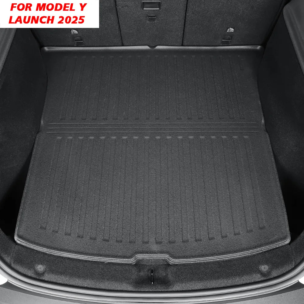 For New Tesla Model Y Launch 2025+ Juniper TPE Floor Mat & Cargo Liner All Weather Trunk Mats Floor Liner Seat Backrest Mats