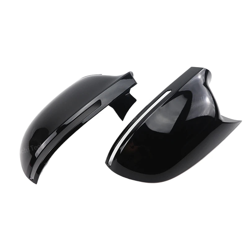 For Audi A4 S4 A5 S5 B8 8K, A6 S6 4F C6, A8 S8 D3, Q3 SQ3 2012-2015, A3 8P Black Horn Add on Side Rear View Mirror Cap Cover
