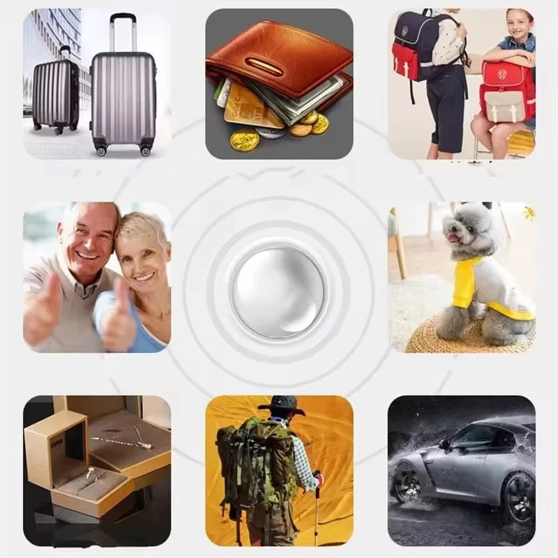 Mini GPS Tracker System Find My App Air Tag Smart Bluetooth Locator Child Finder Bag Anti-Loss Pet Collar With Tracker