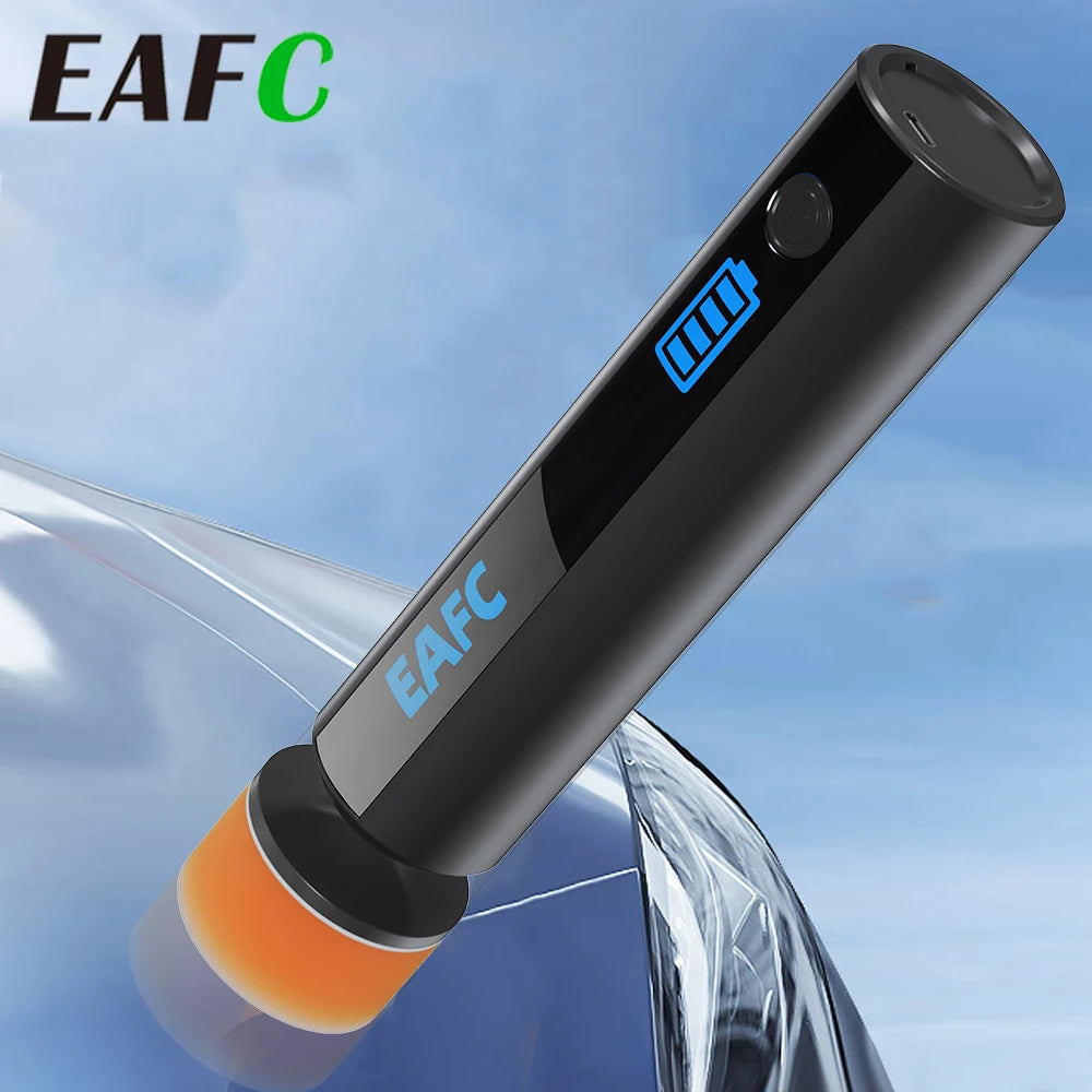 EAFC Mini Cordless Car Polishing Machine Portable Electric Scratch Repair Tool USB Rechargeable Polisher