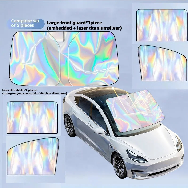 Car Sunshade Cover Protector Magnetic Suction Sun Shield Cover Window Insulation Cloth Car Side Windshield Sunshade