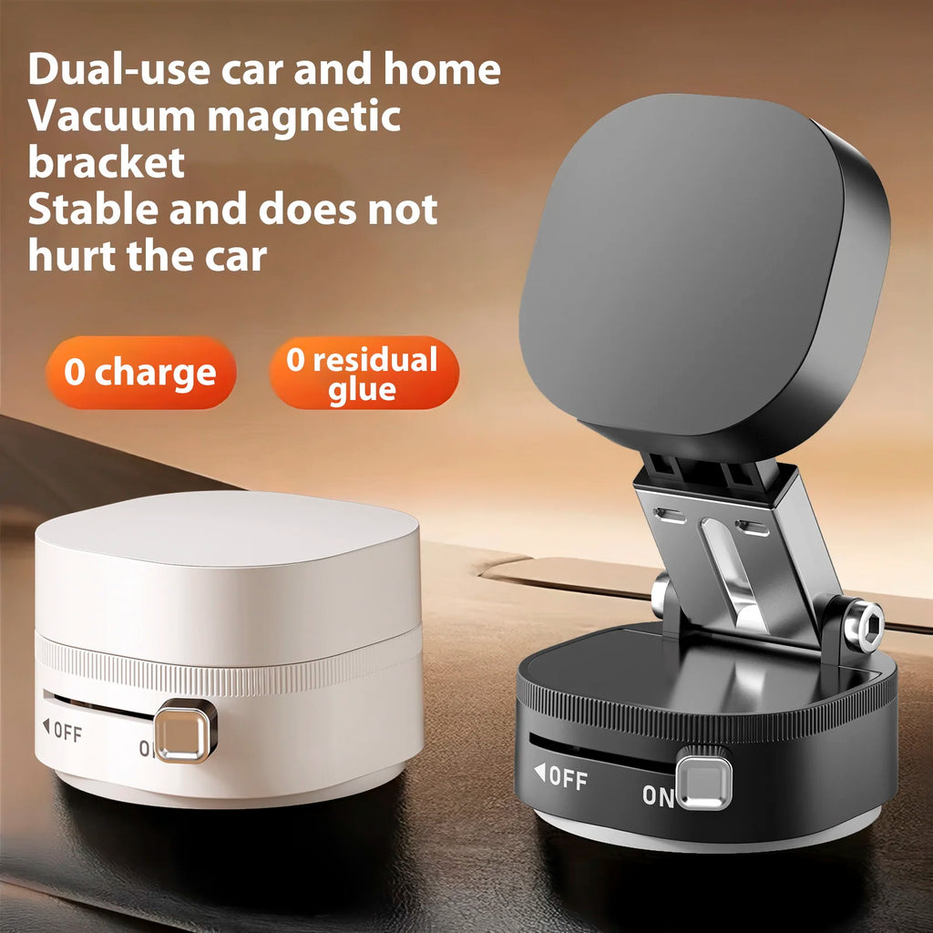 Magnetic Car Phone Holder 360° Rotation Folding With Vacuum Suction Cup For iPhone 12-16 Series Car/Gym/Driving Phone Holder New