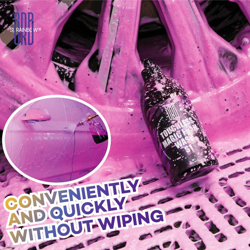 Pink Foaming Snow Foam Car Wash Soap (Works with Foam Cannons, Guns or Bucket Washes) Safe for Trucks, Motorcycles, RVs & More.