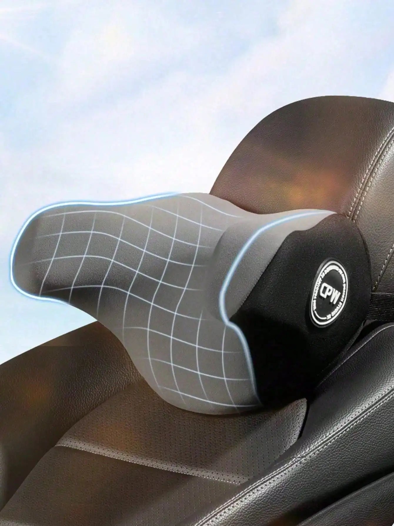 1pc Car Headrest, Neck Pillow for Preventing Neck Tilting, In-car Supplies, Side Support for Adults and Children, U-shaped Memor