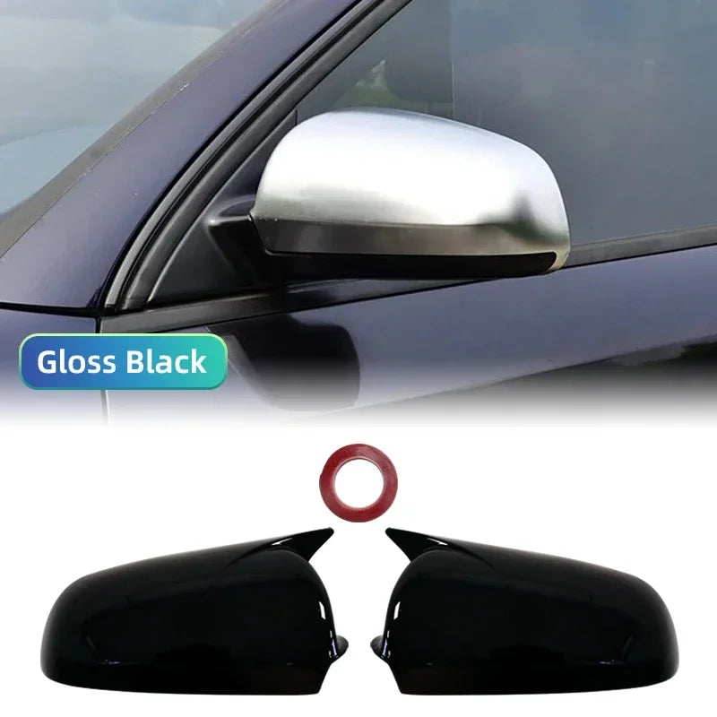 Carbon Look and Bright Black Rearview Mirror Case Side Mirror Shell For Audi A3 S3 8P 05-08 A4 S4 B6 B7 8E 8H A6 S6 C6 4F