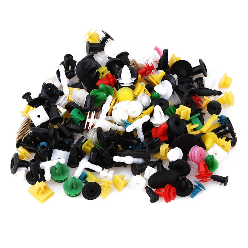 200/500 Pcs Car Clips Fastener Screws Bumper Interior Decoration Auto Nylon Random Mixing Universal Accessories