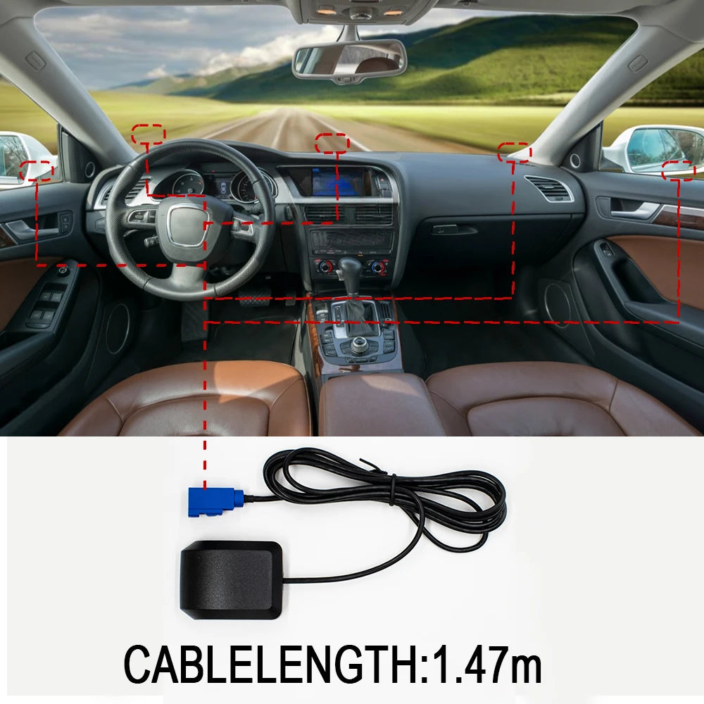 1/2/3/5/10/20pcs Universal Car GPS Antenna Waterproof for SMA/FAKRA-C Connector Vehicle GPS Receiver