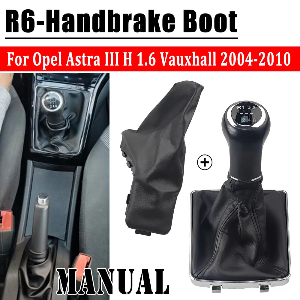 Gearbox Handles Gear Shift Knob Lever Shifter 5 6 Speed For AUXHALL OPEL ASTRA III H 1.6 2004 2005 2006 2007 2008 2009 2010