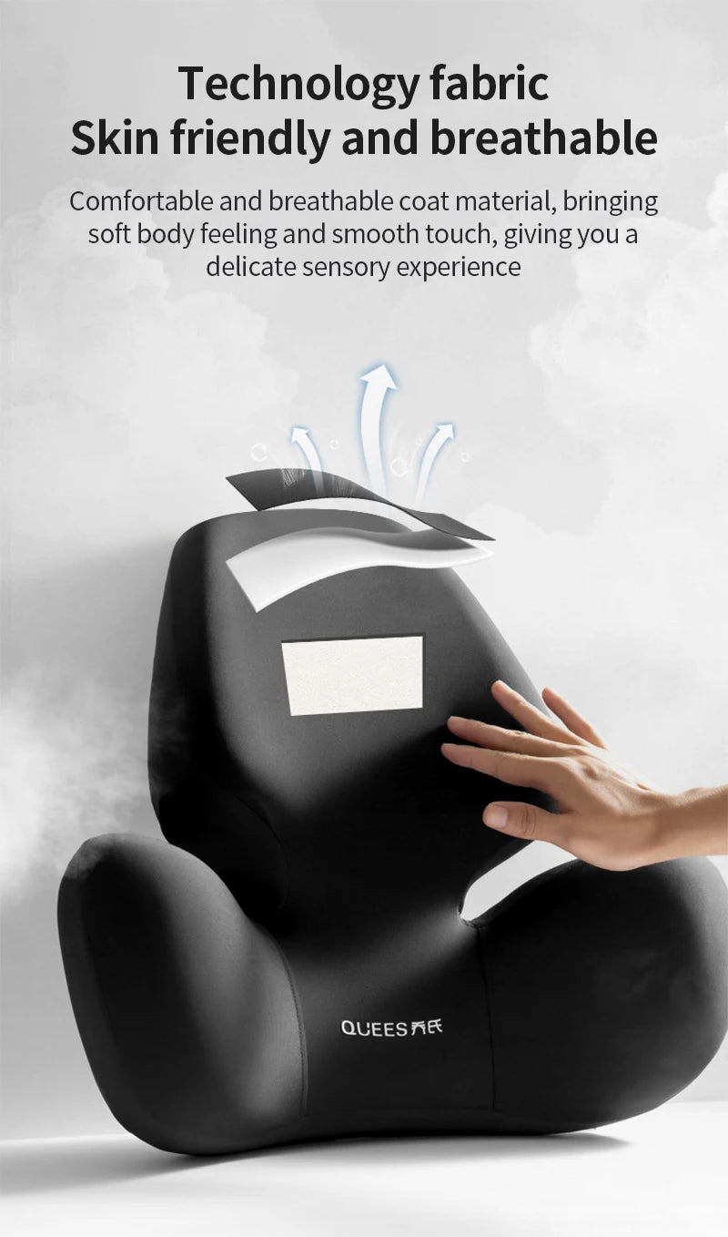 Update Car Lumbar Support Pillow Auto Neck Pillow Waist Support Removable Washable Backrest Universal Vehicle Cushion