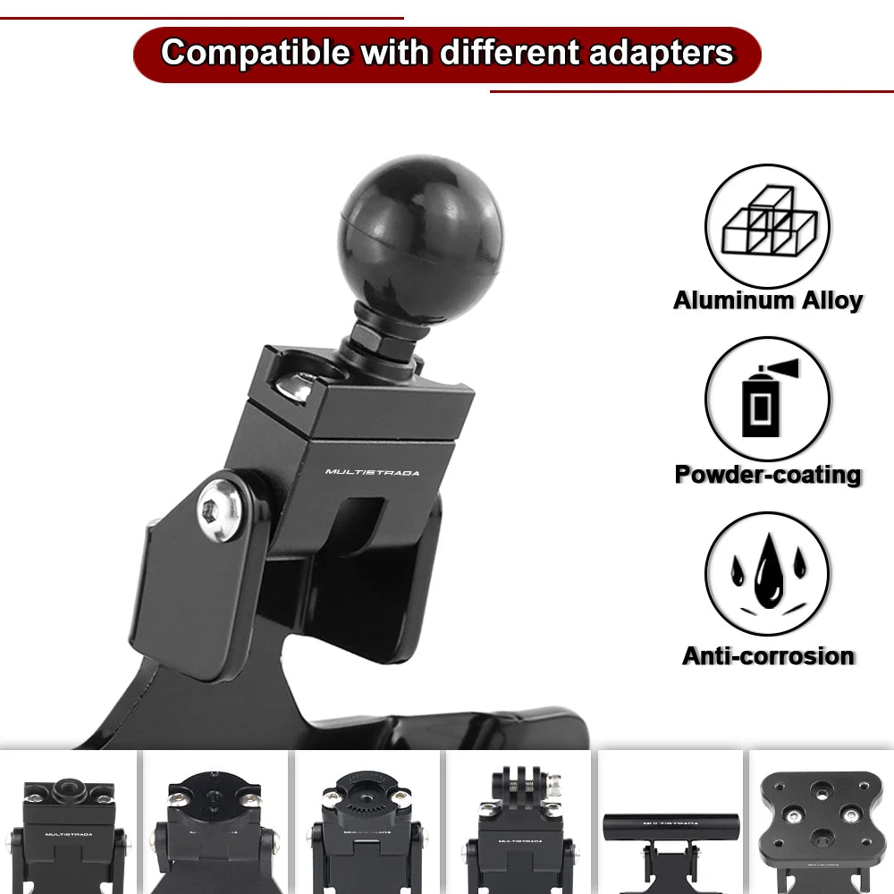 Motorcycle Navigation Bracket GPS Mount Phone GPS Plate Bracket Support Holder For Ducati Multistrada V4 S RS Pikes Peak Rallly